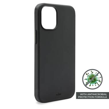 Etui iPhone 12 Pro Max z ochroną antybakteryjną PURO ICON - czarne
