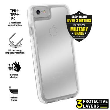 Etui do iPhone 7/8/SE 2020 PURO Impact Pro Hard Shield - białe 