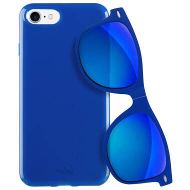 Etui do iPhone 7/8/SE 2020 PURO Sunny Kit - niebieskie 