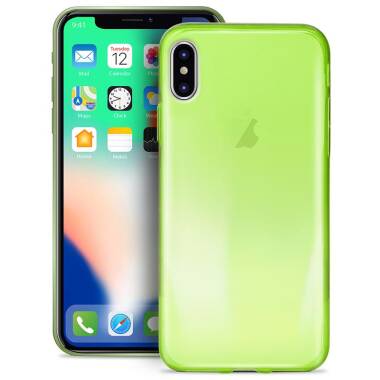 Etui do iPhone XPURO 0.3 Nude -  fluo green