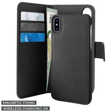 Etui do iPhone XR PURO Wallet Detachable - czarne