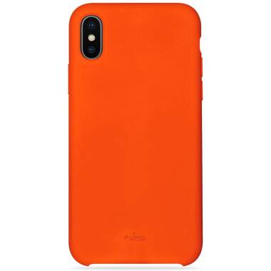 Etui do iPhone X PURO ICON Cover - pomarańczowe 