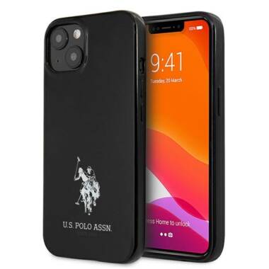 Etui do iPhone 13 US Polo Assn Horses Logo czarne