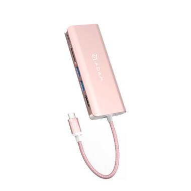 Hub USB AdamElements USB-C - różowe złoto 