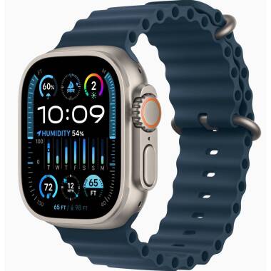 Apple Watch Ultra 2 49mm + Cellular tytan z paskiem Ocean w kolorze niebieskim