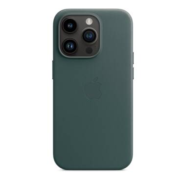 Etui do iPhone 14 Pro Apple Leather Case - leśna zieleń