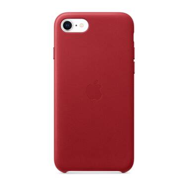 Etui do iPhone SE 2020 Apple Leather Case - czerwone 