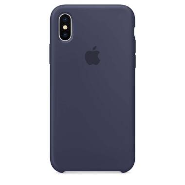 Apple Silicone Case - Silikonowe etui iPhone X (Nocny błękit)