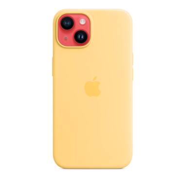 Etui do iPhone 14 Apple Silicon Case z MagSafe - bladożółty
