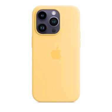 Etui do iPhone 14 Pro Apple Silicone Case z MagSafe - bladożółty