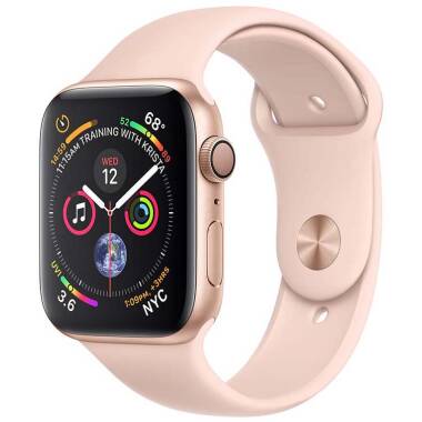 Apple Watch S4 40mm Złoty z paskiem w kolorze piaskowego różu