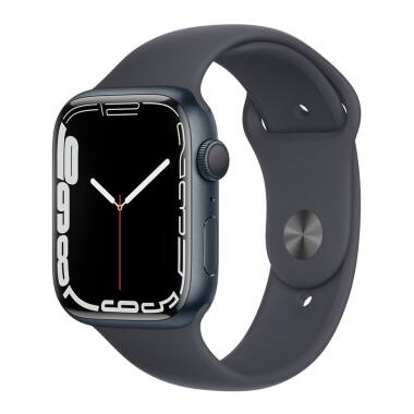 Apple Watch S7 45mm GPS w kolorze północy - pasek sportowy w kolorze północy