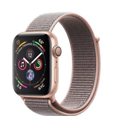 Apple Watch S4 44mm Złoty z opaską w kolorze piaskowego różu