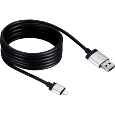 Kabel do iPhona/iPada Lightning JustMobile AluCable 1.5m - czarny 