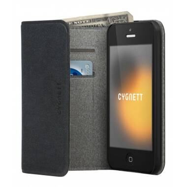 Etui do iPhone 5/5s/SE Cygnett Flip Wallet - czarne