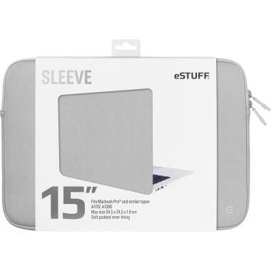 Etui do MacBook Pro 15 eSTUFF Sleeve - szare