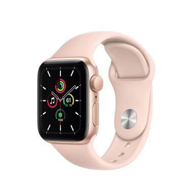 Apple Watch SE 40mm Złoty z paskiem w kolorze piaskowego różu