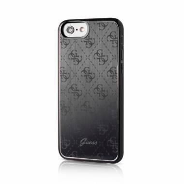 Etui do iPhone 7/8/SE 2020 GUESS 4G Aluminium - czarne