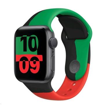 Apple Watch S6 44mm - Grafitowy z paskiem sportowym z edycji Black Unity