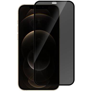 Szkło hartowane do iPhone 12/12 Pro eSTUFF Titan Shield 2 way Privacy Full Cover