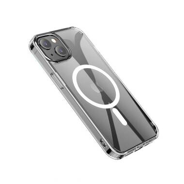 Etui do iPhone 13 mini eSTUFF Magnetic - Przeźroczyste  