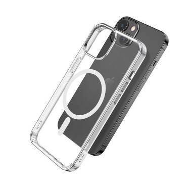 Etui do iPhone 13 eSTUFF Magnetic - Przeźroczyste  