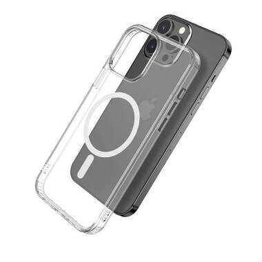 Etui do iPhone 13 Pro eSTUFF Magnetic - Przeźroczyste  