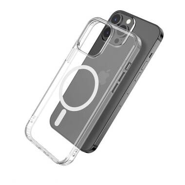 Etui do iPhone 13 Pro Max eSTUFF Magnetic - Przeźroczyste  