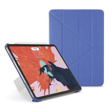Etui do iPad 11 Pro Pipetto Origami z podstawką - niebieskie