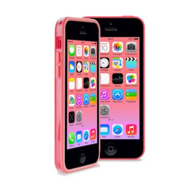 Etui do iPhone 5C Puro Bumper Frame - różowe