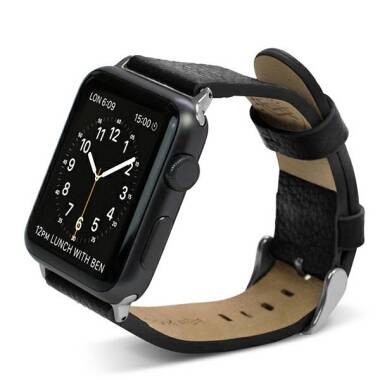 Pasek do Apple Watch 44/45/49 mm X-doria Lux Band - czarny