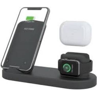 Ładowarka eSTUFF 4in1 Wireless - czarna 