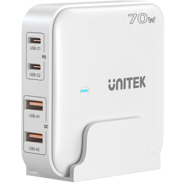 Rzeszów Ładowarka sieciowa Unitek GaN 4 port 70W - biała P1228AWH01