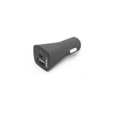 Ładowarka samochodowa USB-C+ USB-A 3A/15W Refuel - czarna