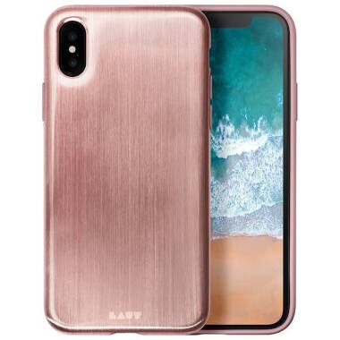 Etui do iPhone X Laut Huex Metallics - różowe