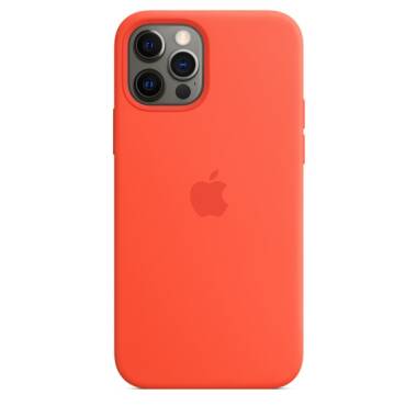 Etui do iPhone 12/12 Pro Apple Silicone Case z MagSafe - ele orange