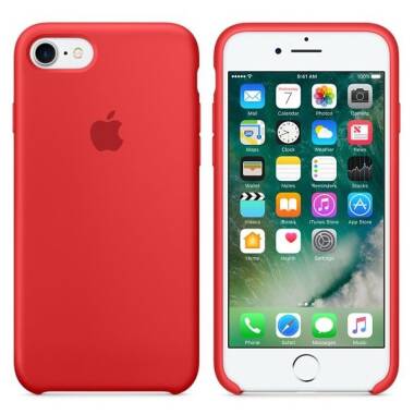 Etui do iPhone 7/8/SE 2020 Apple Silicone - czerwone