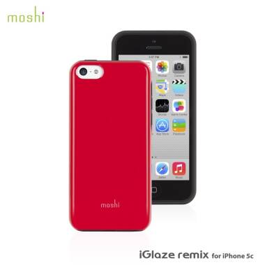 Etui do iPhone 5C Moshi iGlaze Remix - czerwone 