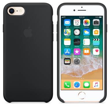 Etui do iPhone 7/8/SE 2020 Apple Silicone - czarne