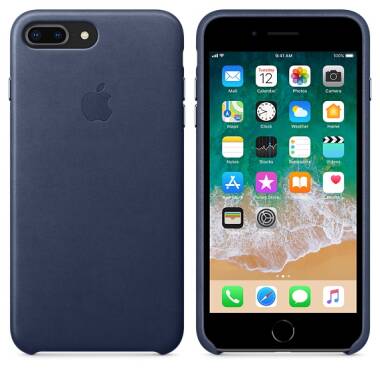 Etui do iPhone 7/8 Plus Apple Leather Case -  nocny błekit