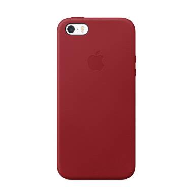  Etui do iPhone SE Apple Leather Case (Czerwone)