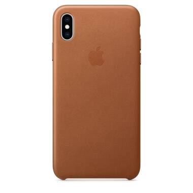 Etui do iPhone Xs Max Apple Leather Case - naturalny brąz