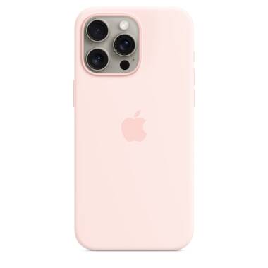 Etui iPhone 15 Pro Max Apple Silicone MagSafe - jasny róż