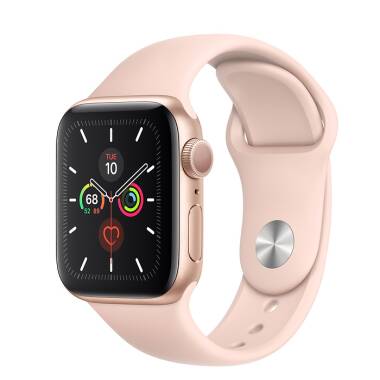 Apple Watch S5 44mm Złoty z paskiem w kolorze piaskowego różu 