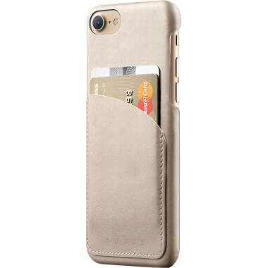 Etui do iPhone 7/8/SE 2020 Mujjo Leather Wallet - szampańskie