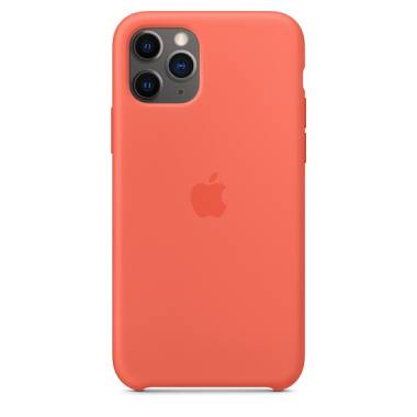 Etui do iPhone 11 Pro Max Apple Silicone Case - pomarańczowe