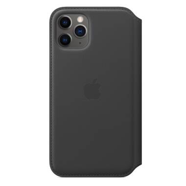 Skórzane etui folio do iPhone 11 Pro Max Apple - czarne