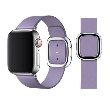 Pasek do Apple Watch 41mm z nowoczesną klamrą Modern Buckle rozmiar M - wisteria