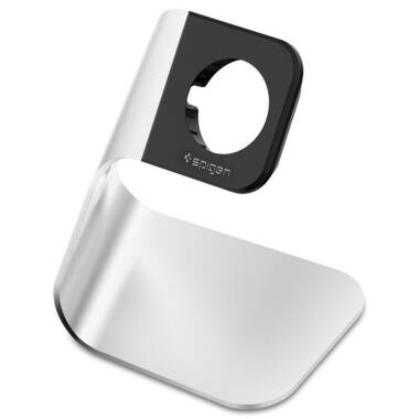 Stojak do Apple Watch Spigen - srebrny 