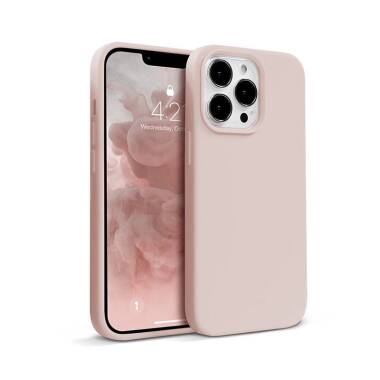 Etui do iPhone 13 Pro Crong Cover - Piaskowy Róż